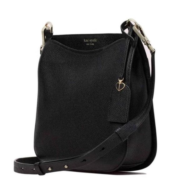 BNWT Kate Spade New York Margaux Large Black Leather Cross Body Bag MSRP $258.00 - Picture 3 of 12